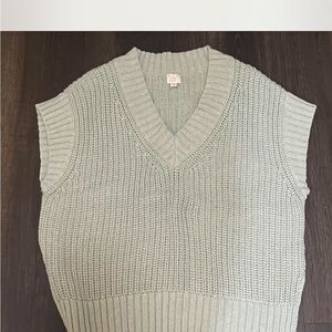 a new day Women's V-Neck Sweater - Light Green